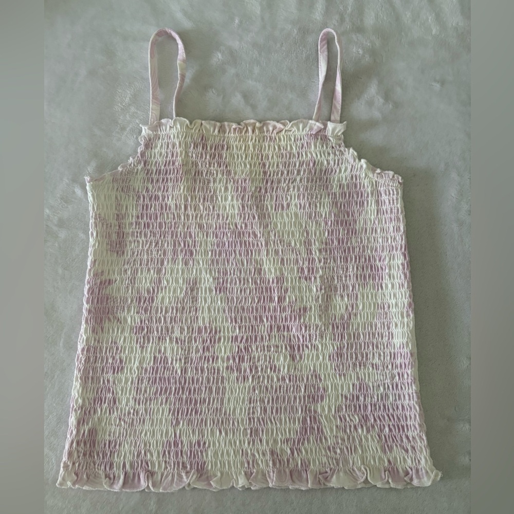 Carter’s Girls Pastel Pink and Cream Smocked Top